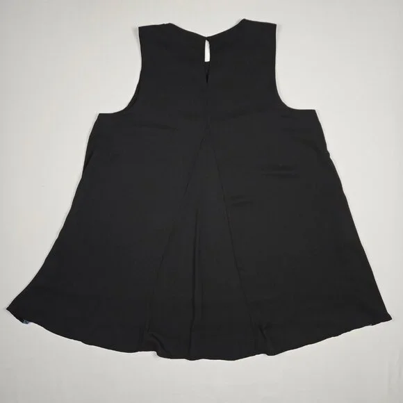 Alfani Navy Tunic with Purple Floral Front Panel - Picture 4 of 9